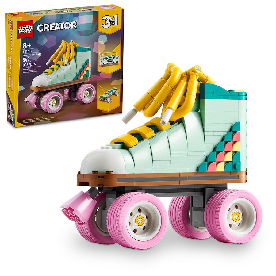 Image 251559.jpg, Product 251-559 / Price $39.99, LEGO Creator Retro Roller Skate 3-in-1 Toy (31148) from Lego on TSC.ca's Toys & Hobbies department
