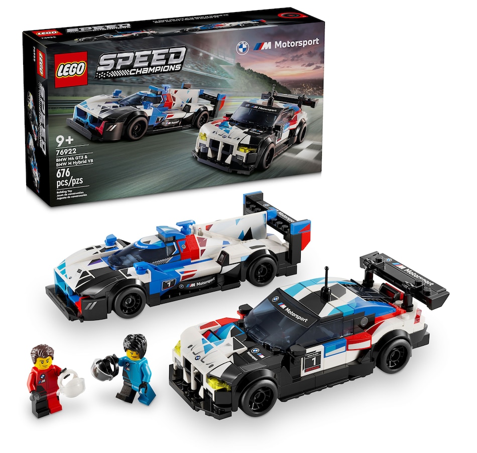 Image 251638.jpg, Product 251-638 / Price $59.99, LEGO Speed Champions BMW M4 GT3 and BMW M Hybrid V8 Race Cars (76922) from Lego on TSC.ca's Toys & Hobbies department