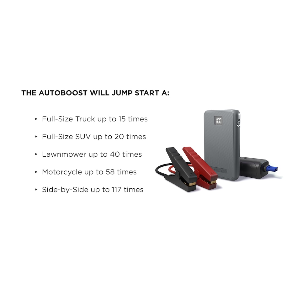 Image 251682_ALTMORE22.jpg, Product 251-682 / Price $74.99, Limitless AutoBoost Portable Jump Starter, Power Bank and Flashlight from Limitless Innovations on TSC.ca's Home & Garden department
