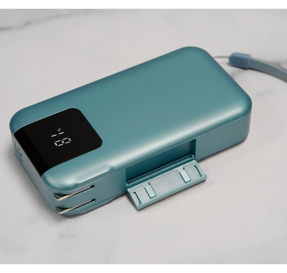 Image 251683_ALTMORE19.jpg, Product 251-683 / Price $139.99, Limitless 15,000-mAh Portable Power Bank with Wall Plug, Digital Display and Built-In Cables from Limitless Innovations on TSC.ca's Electronics department