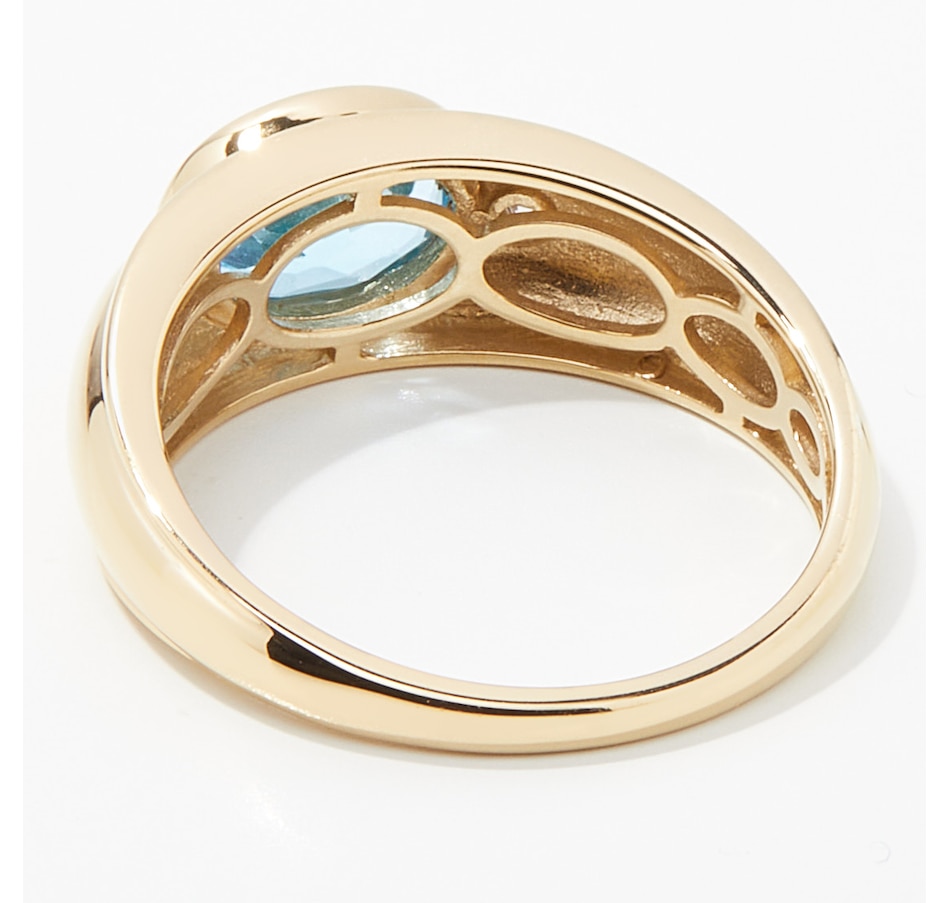 Image 251874_ALTMORE1.jpg, Product 251-874 / Price $39.33, Sterling Silver Oval Gemstone and Diamond Ring from Best of Gems on TSC.ca's Jewellery department