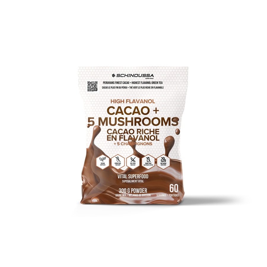 Image 251930_ALTMORE1.jpg, Product 251-930 / Price $70.00, 120-Day Auto-Delivery Schinoussa High Flavanol Cacao + 5 Mushrooms Vital Superfood Duo from Schinoussa  on TSC.ca's Health & Fitness department
