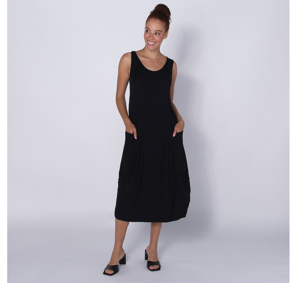 Image 252051_BLK.jpg, Product 252-051 / Price $59.88, Red Coral Bubble Hem Pocket Detail Dress from Red Coral Fashions on TSC.ca's Fashion department