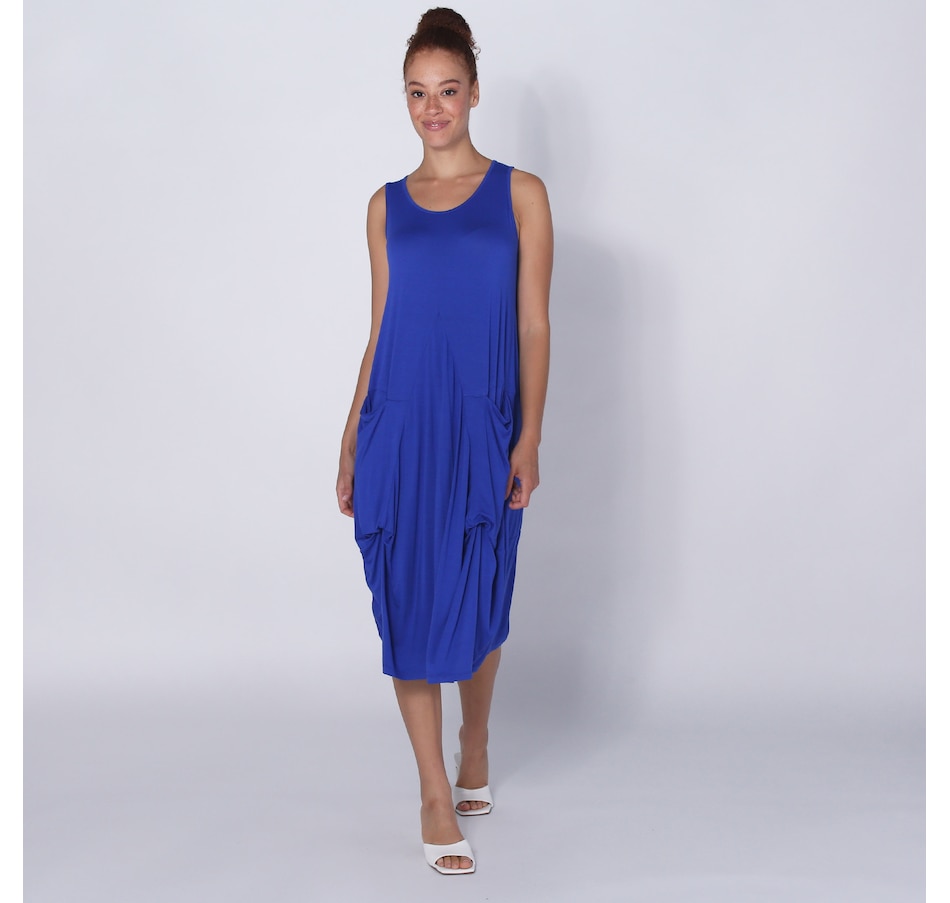 Image 252051_ROY.jpg, Product 252-051 / Price $59.88, Red Coral Bubble Hem Pocket Detail Dress from Red Coral Fashions on TSC.ca's Fashion department