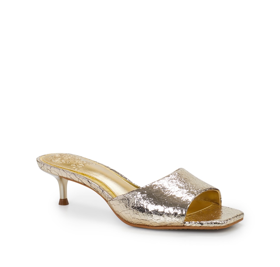 Image 252055_GLD.jpg, Product 252-055 / Price $49.33, Vince Camuto Faiza Kitten Heel Mule from Vince Camuto on TSC.ca's Shoes department