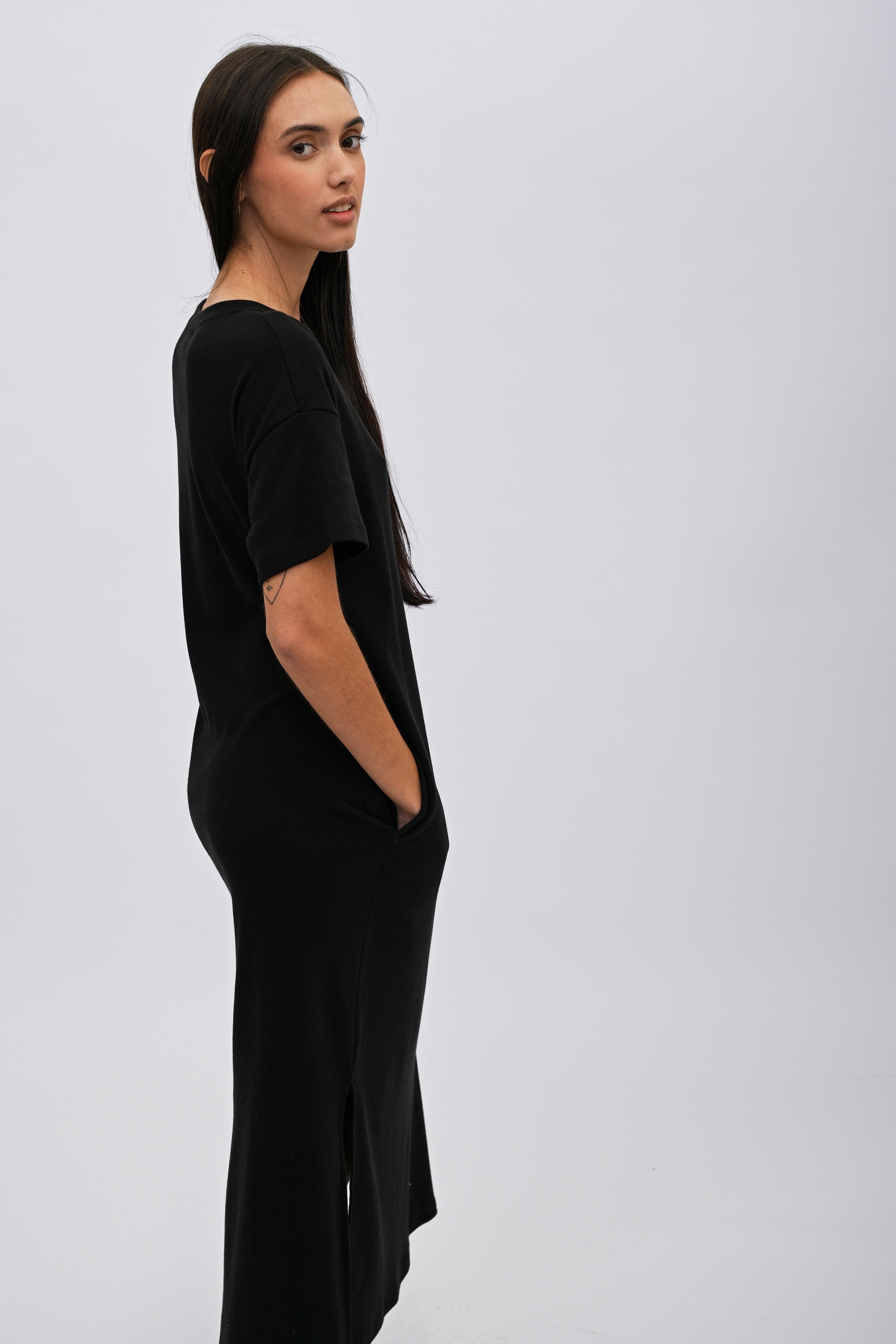 【sahara/サハラ】TulleSleeveSatin Dress Charlene Dress – Dress the Population