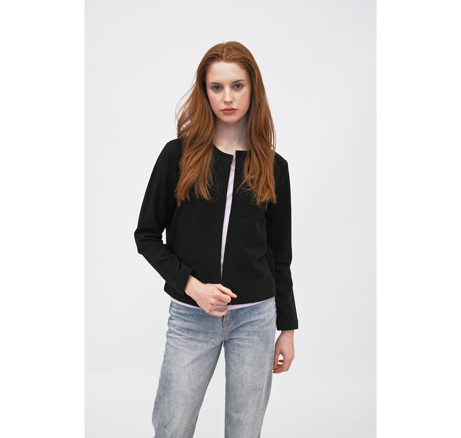 Image 252079_BLK.jpg, Product 252-079 / Price $39.33, Preloved Nyra Crew Neck Jacket from Preloved on TSC.ca's Fashion department