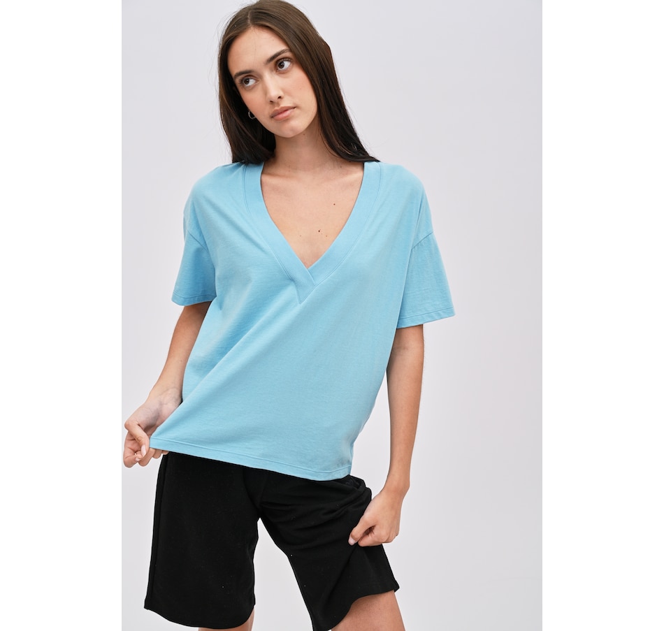 Image 252081_BLGRO.jpg, Product 252-081 / Price $19.33, Preloved Wafa V-Neck Top from Preloved on TSC.ca's Fashion department