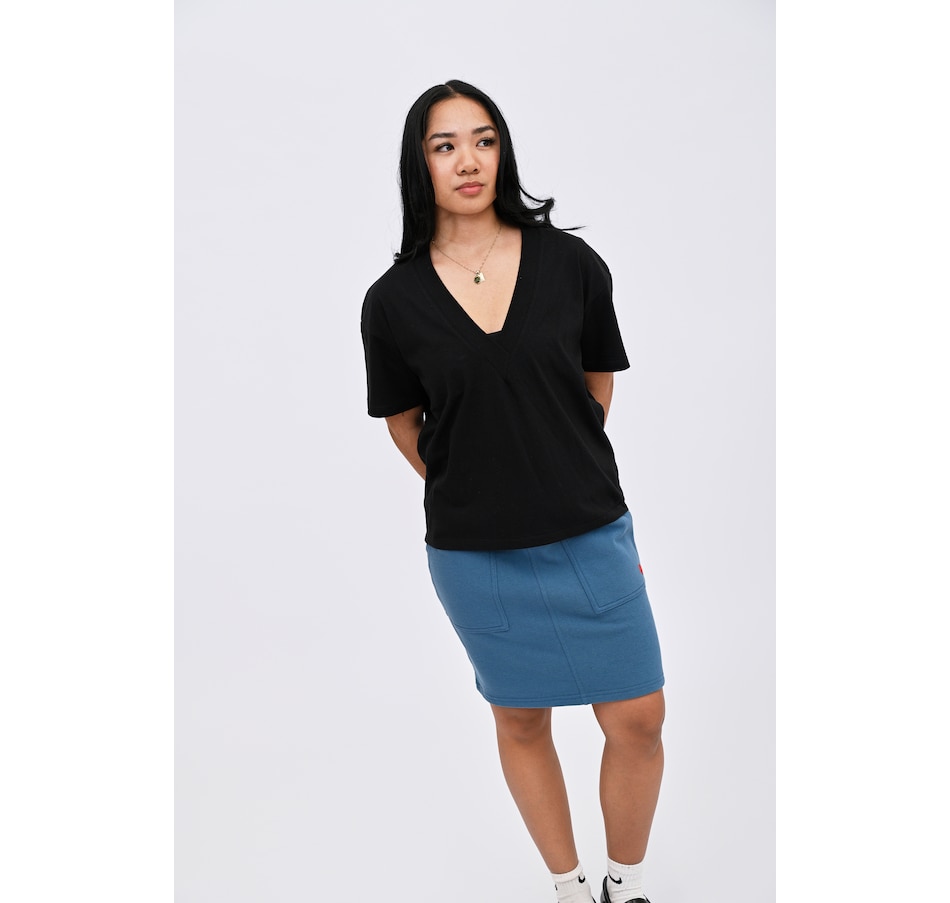 Image 252081_BLK.jpg, Product 252-081 / Price $19.33, Preloved Wafa V-Neck Top from Preloved on TSC.ca's Fashion department