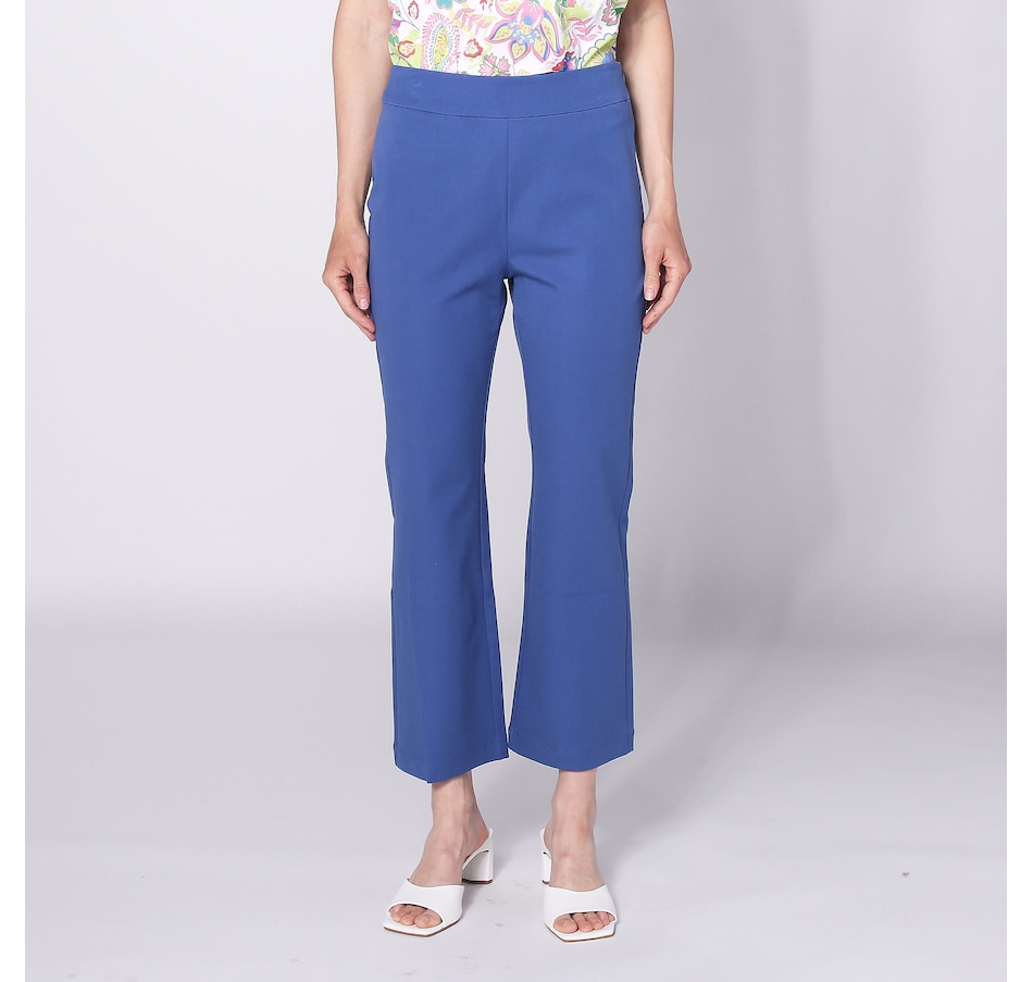 Image 252090_NVY.jpg, Product 252-090 / Price $29.33, Isaac Mizrahi 24/7 Kick Flare Pant from Isaac Mizrahi New York on TSC.ca's Fashion department