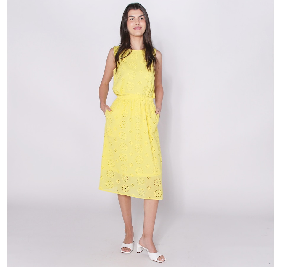 Image 252094_ALTMORE2.jpg, Product 252-094 / Price $29.33, Isaac Mizrahi Eyelet A-Line Midi Skirt from Isaac Mizrahi New York on TSC.ca's Fashion department