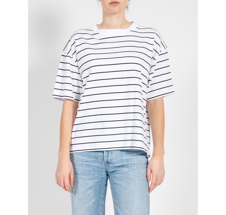Image 252110_WHBK.jpg, Product 252-110 / Price $25.33, Brunette The Label Oversized Boxy Tee from Brunette The Label on TSC.ca's Fashion department