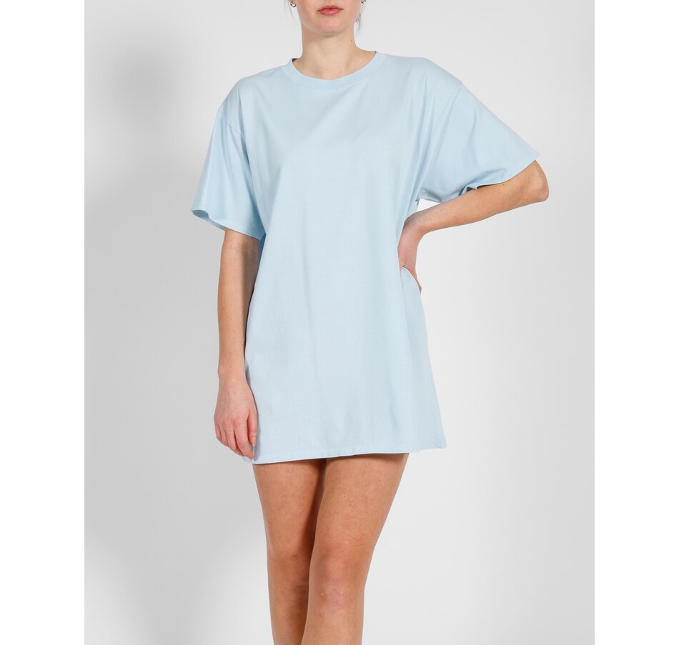 Image 252111_DNM.jpg, Product 252-111 / Price $34.33, Brunette The Label Oversized Tee Dress from Brunette The Label on TSC.ca's Fashion department