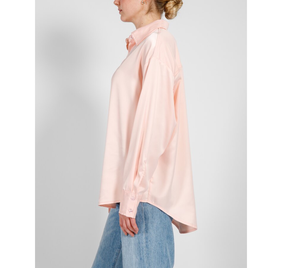 Image 252115_ALTMORE1.jpg, Product 252-115 / Price $34.33, Brunette The Label Satin Button Up Shirt from Brunette The Label on TSC.ca's Fashion department