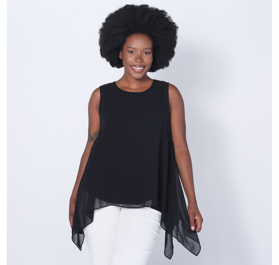 Image 252119_BLK.jpg, Product 252-119 / Price $34.33, Wynne Style Chiffon Overlay Top from Wynnelayers on TSC.ca's Fashion department