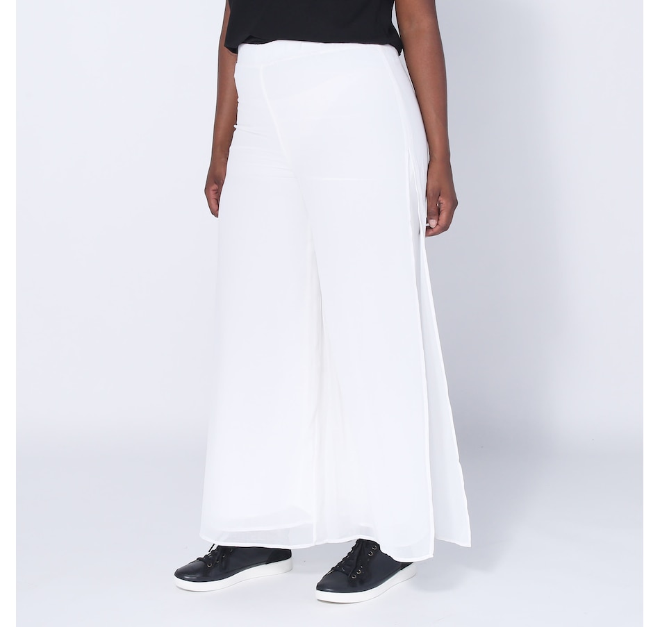 Wynne style chiffon overlay pant tsc ca