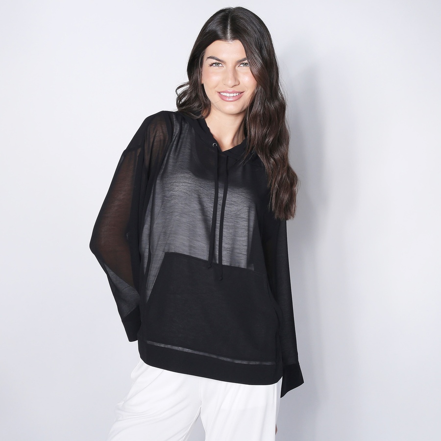 Image 252121_BLK.jpg, Product 252-121 / Price $39.33, Wynne Style Chiffon Hoodie from Wynnelayers on TSC.ca's Fashion department