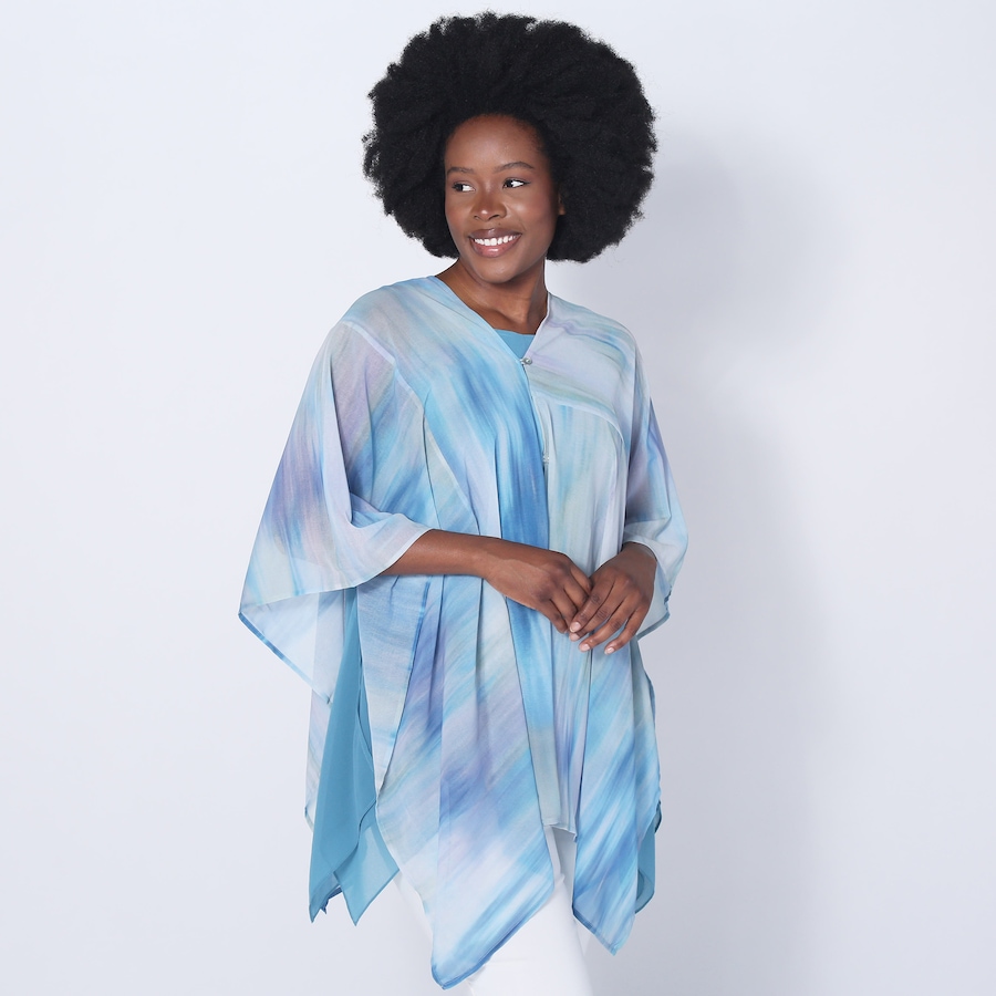 Image 252122_ALTMORE2.jpg, Product 252-122 / Price $34.33, Wynne Style Printed Chiffon Convertible Poncho from Wynnelayers on TSC.ca's Fashion department
