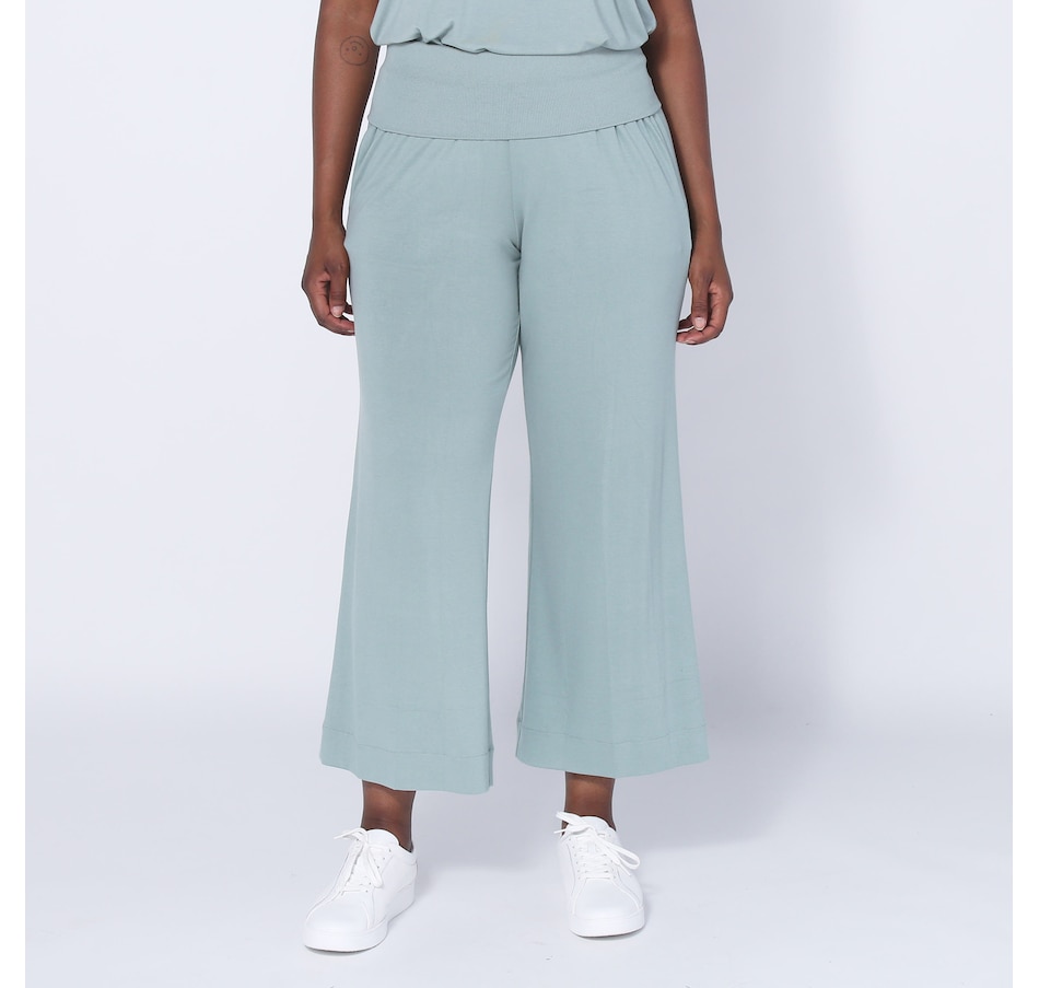 Image 252128_LCHN.jpg, Product 252-128 / Price $44.33, Wynne Style Micro Rib Wide Leg Pant from Wynnelayers on TSC.ca's Fashion department