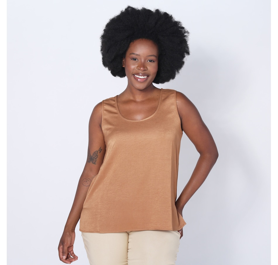Image 252134_DKC.jpg, Product 252-134 / Price $29.33, Wynne Style Hammered Satin Tank from Wynnelayers on TSC.ca's Fashion department