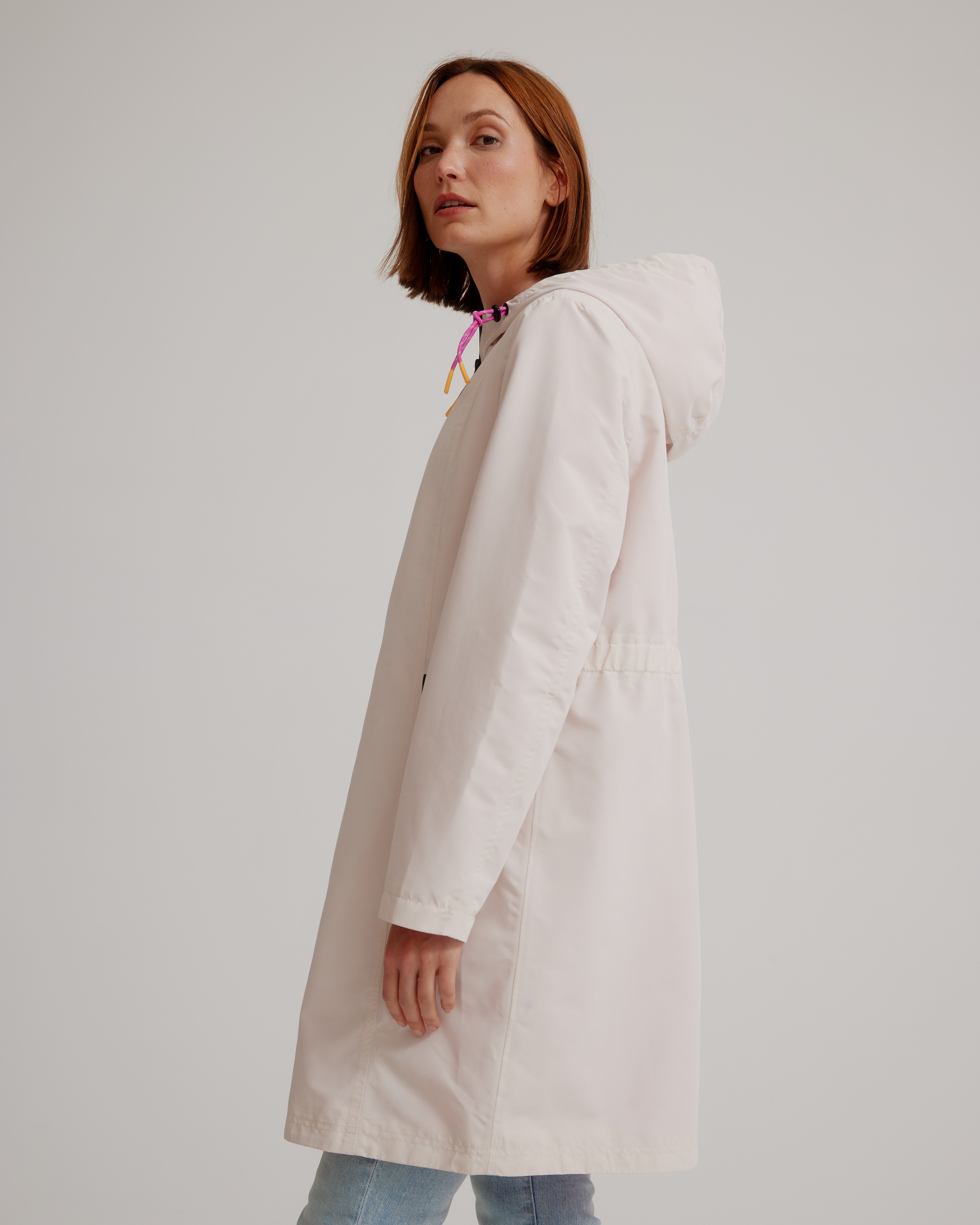 Nikki Jones Hooded Magic Print Raincoat With Adjustable