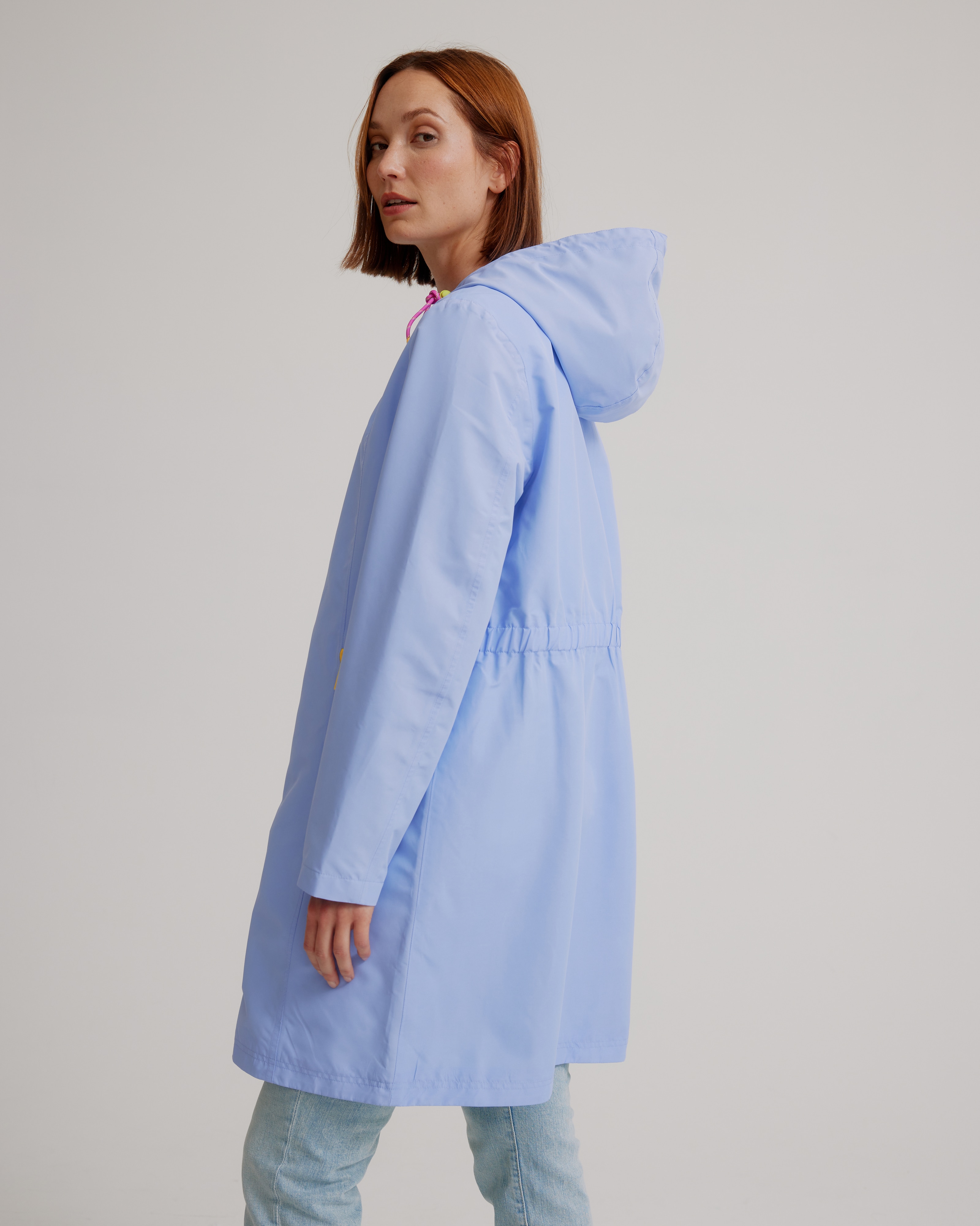 Nikki Jones Hooded Magic Print Raincoat With Adjustable