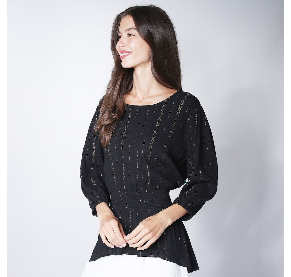 Guillaume Peplum Top With High Low Hem - TSC.ca