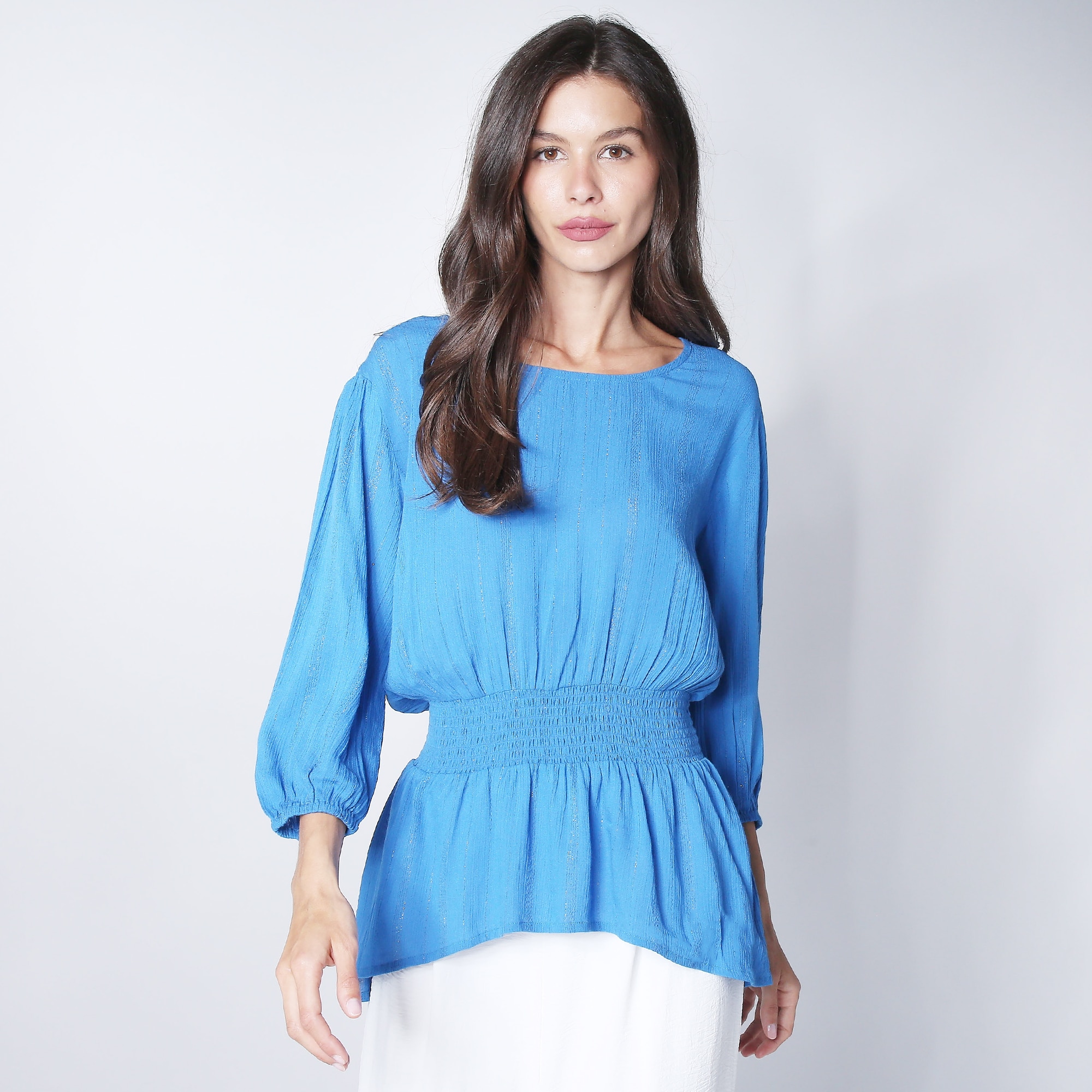 Guillaume Peplum Top With High Low Hem - TSC.ca