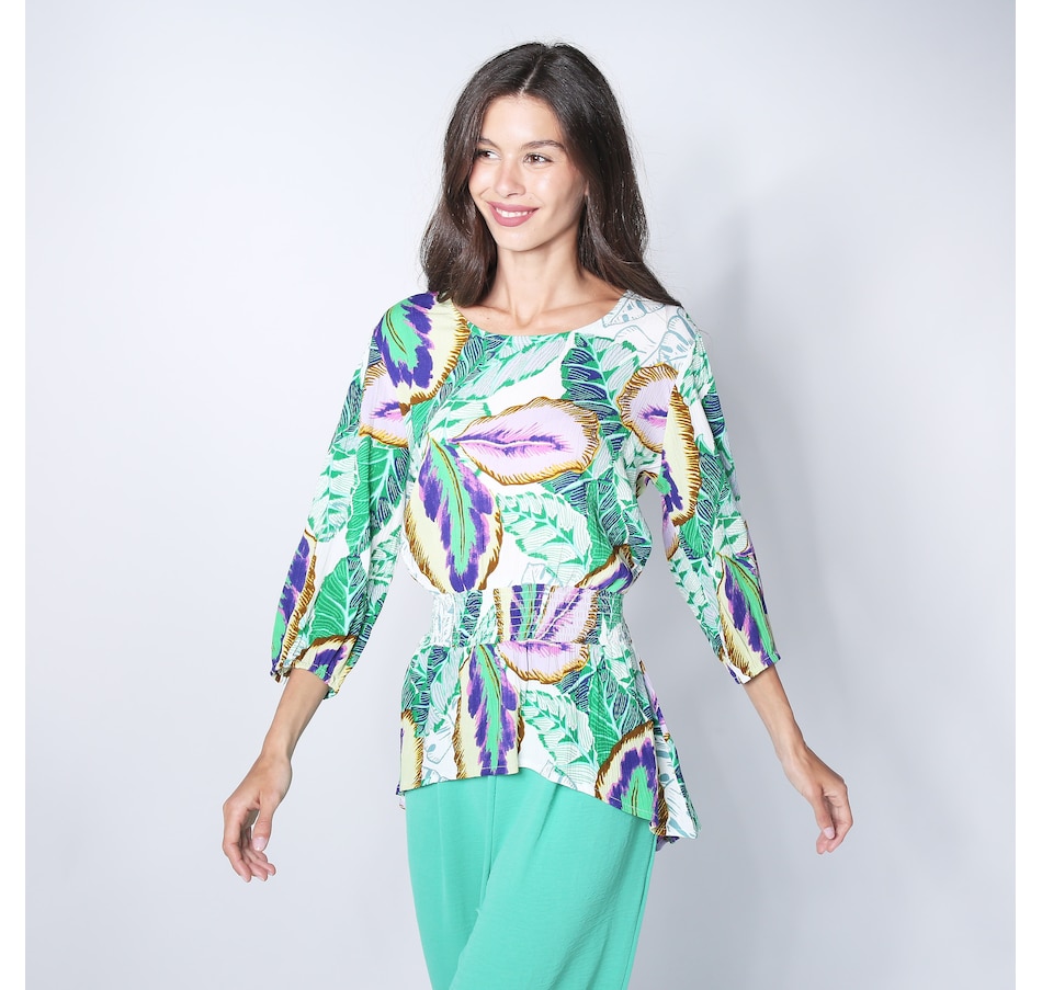 Image 252193_GRETL.jpg, Product 252-193 / Price $24.33, Guillaume Peplum Top With High Low Hem from Guillaume on TSC.ca's Fashion department