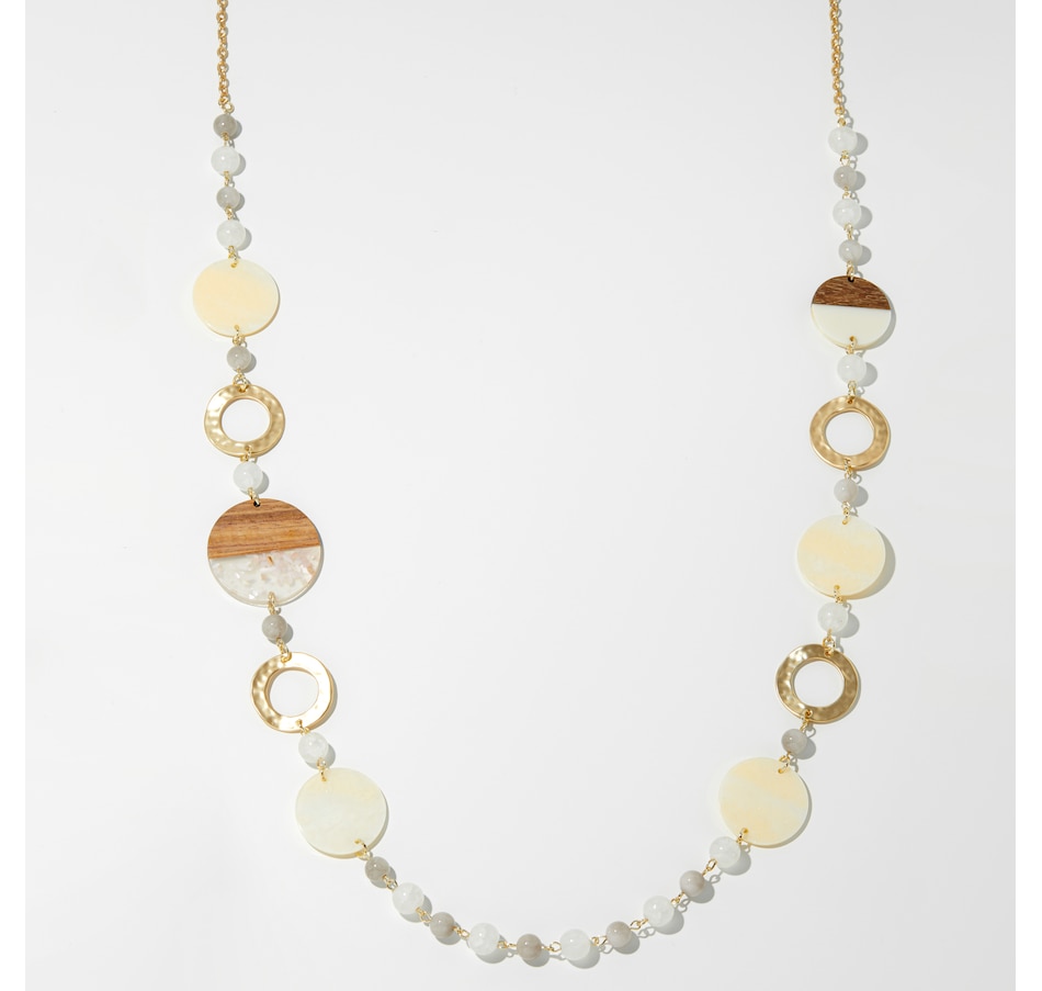 Image 252332_IVR.jpg, Product 252-332 / Price $29.88, Red Coral Cluster Circle Beads 22" Fashion Necklace from Red Coral Fashions on TSC.ca's Jewellery department