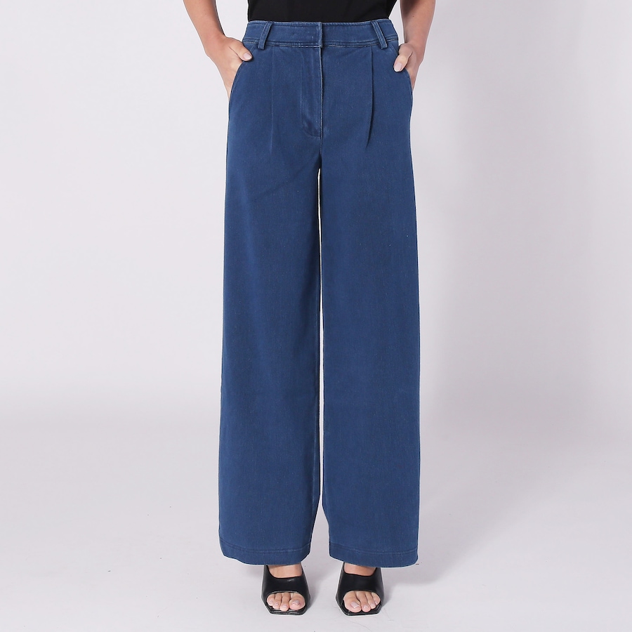 Image 252337_MIDBE.jpg, Product 252-337 / Price $54.33, Badgley Mischka Denim Trouser from Badgley Mischka on TSC.ca's Fashion department