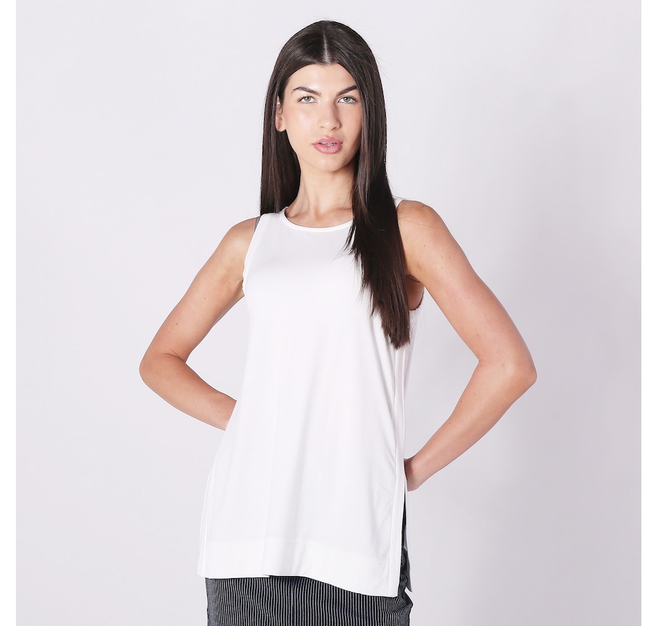 Badgley Mischka Double Layer Boatneck Tank