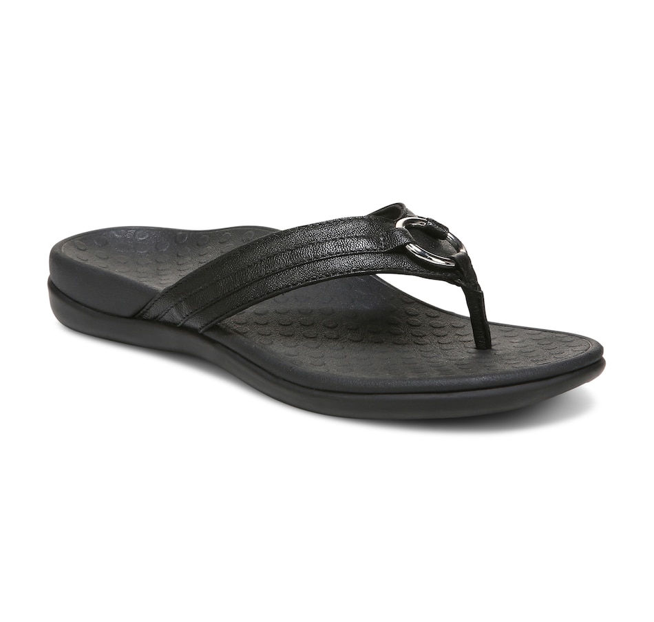 Image 252382_BLK.jpg, Product 252-382 / Price $59.33, Vionic Aloe Toe Post Sandal from Vionic on TSC.ca's Shoes department