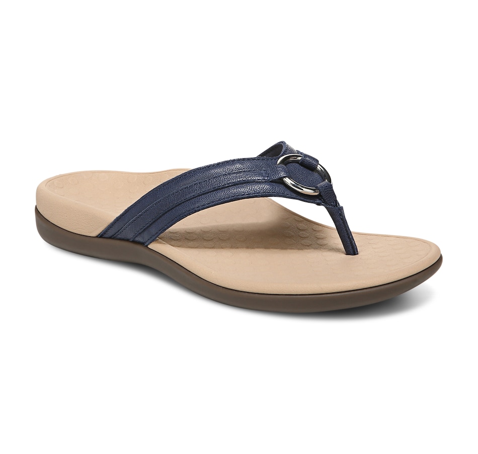 Image 252382_NVY.jpg, Product 252-382 / Price $59.33, Vionic Aloe Toe Post Sandal from Vionic on TSC.ca's Shoes department
