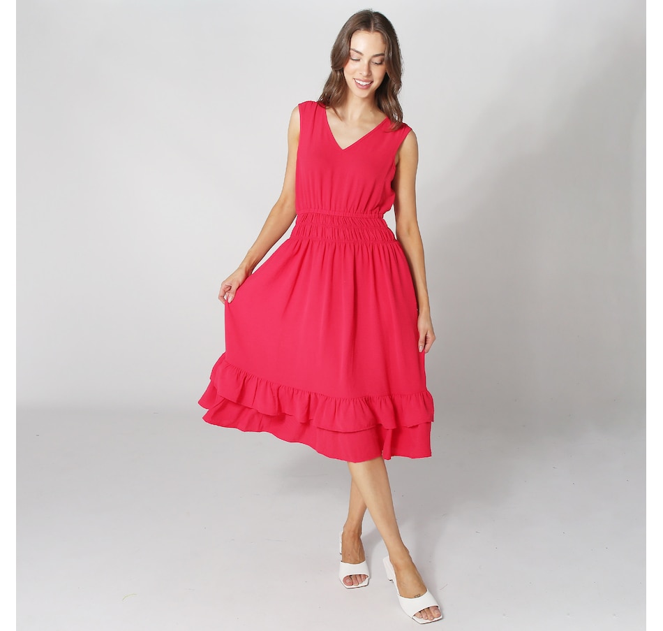 Image 252406_CHY.jpg, Product 252-406 / Price $19.33, Nina Leonard Textured Wave Dress from Nina Leonard on TSC.ca's Fashion department