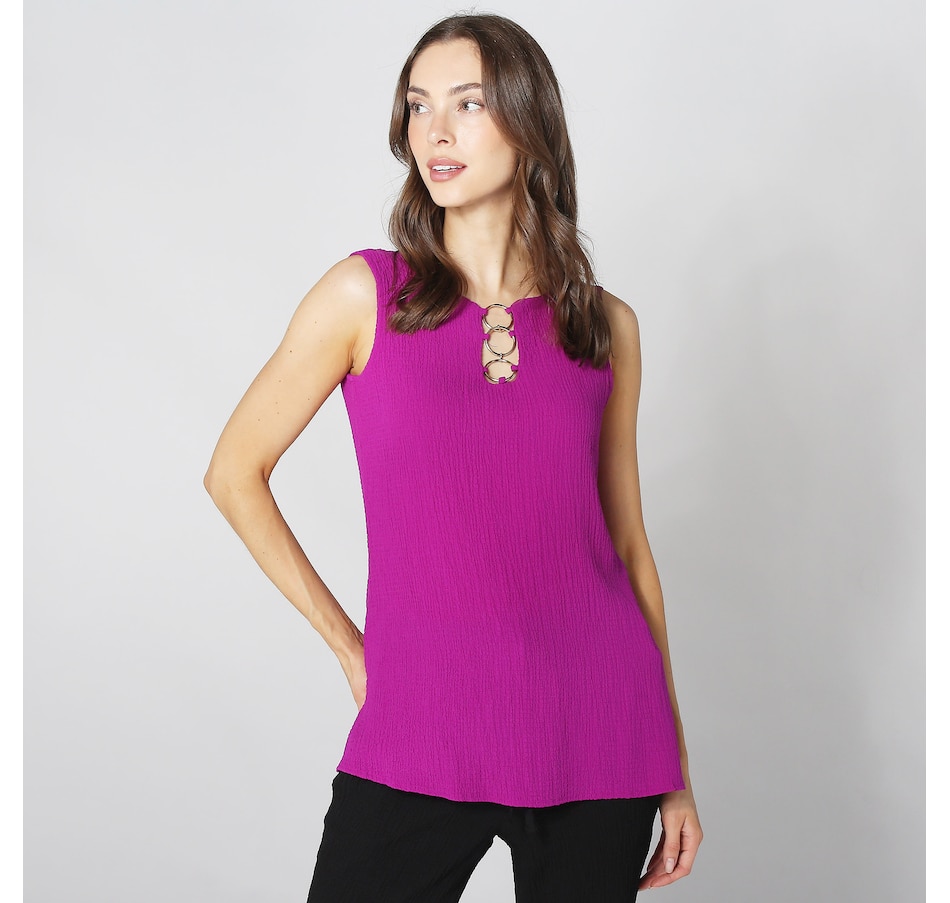Image 252414_VIBVT.jpg, Product 252-414 / Price $18.33, Nina Leonard Sleeveless Pebble Float Tunic from Nina Leonard on TSC.ca's Fashion department