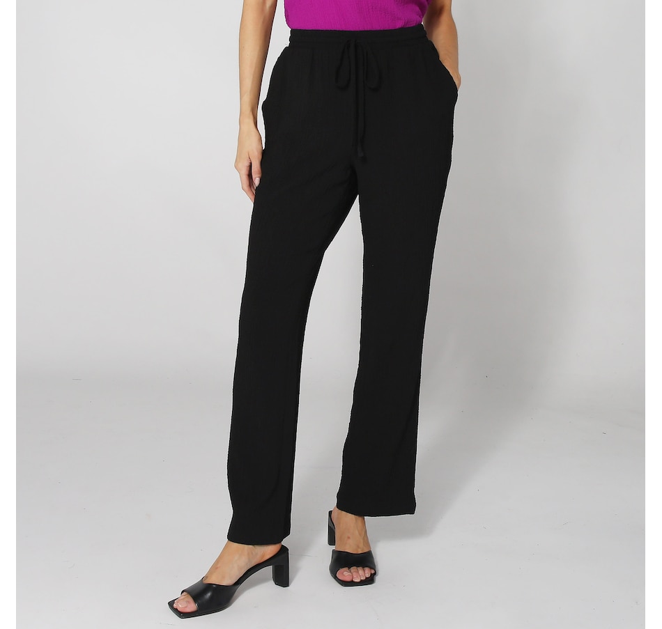 Image 252420_BLK.jpg, Product 252-420 / Price $24.33, Nina Leonard Elastic Waist Straight Leg Pant from Nina Leonard on TSC.ca's Fashion department