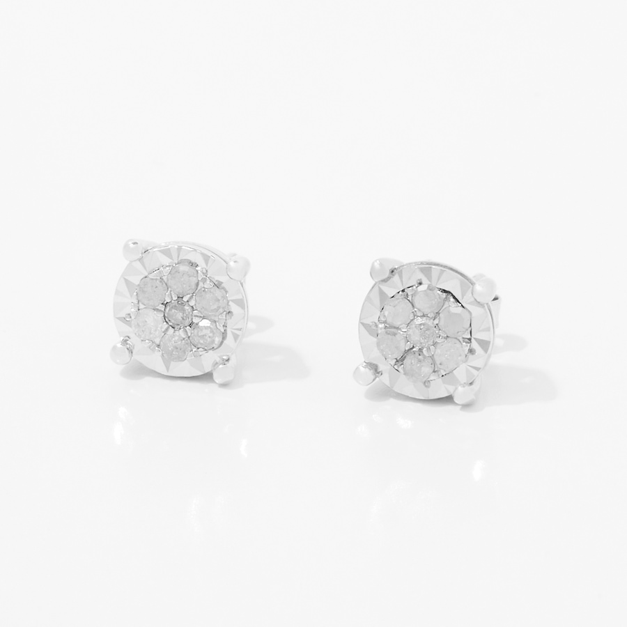 Image 252510.jpg, Product 252-510 / Price $49.88, Colours of Diamonds Sterling Silver 0.25 av. ctw White Diamonds Stud Earrings from Colours of Diamonds on TSC.ca's Jewellery department