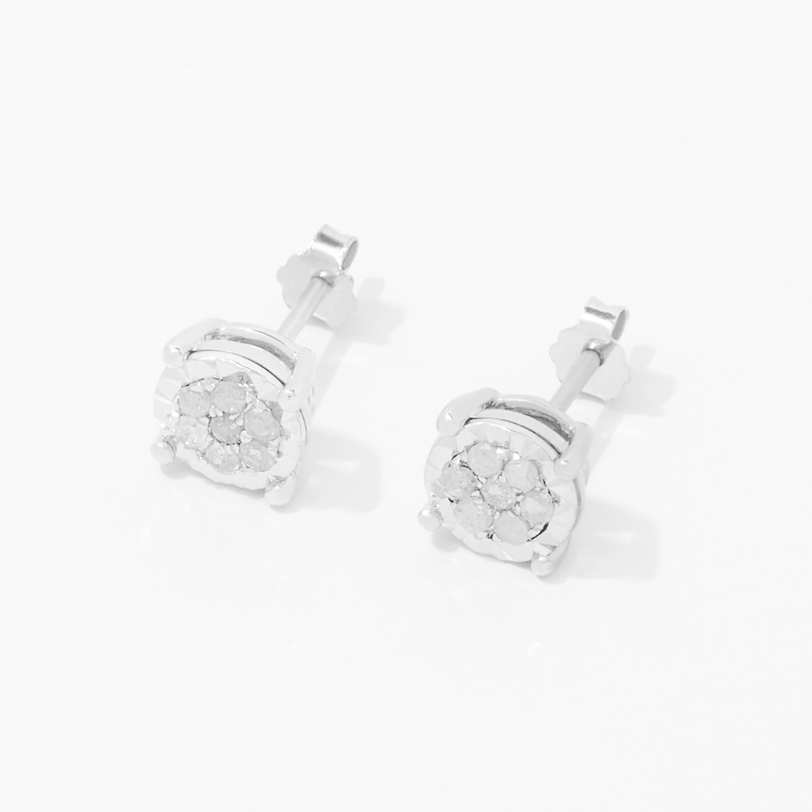 Image 252510_ALTMORE1.jpg, Product 252-510 / Price $49.88, Colours of Diamonds Sterling Silver 0.25 av. ctw White Diamonds Stud Earrings from Colours of Diamonds on TSC.ca's Jewellery department
