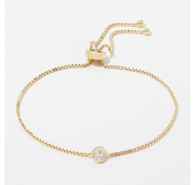 Graziela Gems 14K Gold Diamond Bolo Bracelet