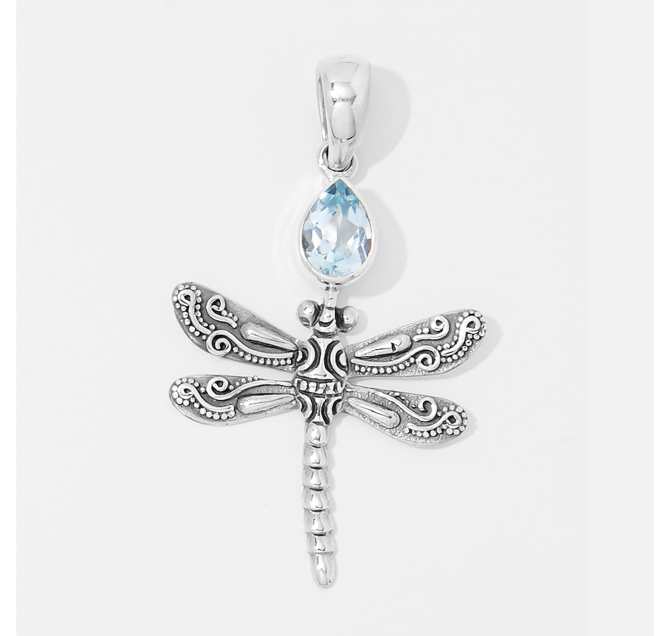 Image 252585_BTP.jpg, Product 252-585 / Price $39.88, Samuel B. Collection Sterling Silver Gemstone Dragonfly Pendant from Samuel B. Collection on TSC.ca's Jewellery department