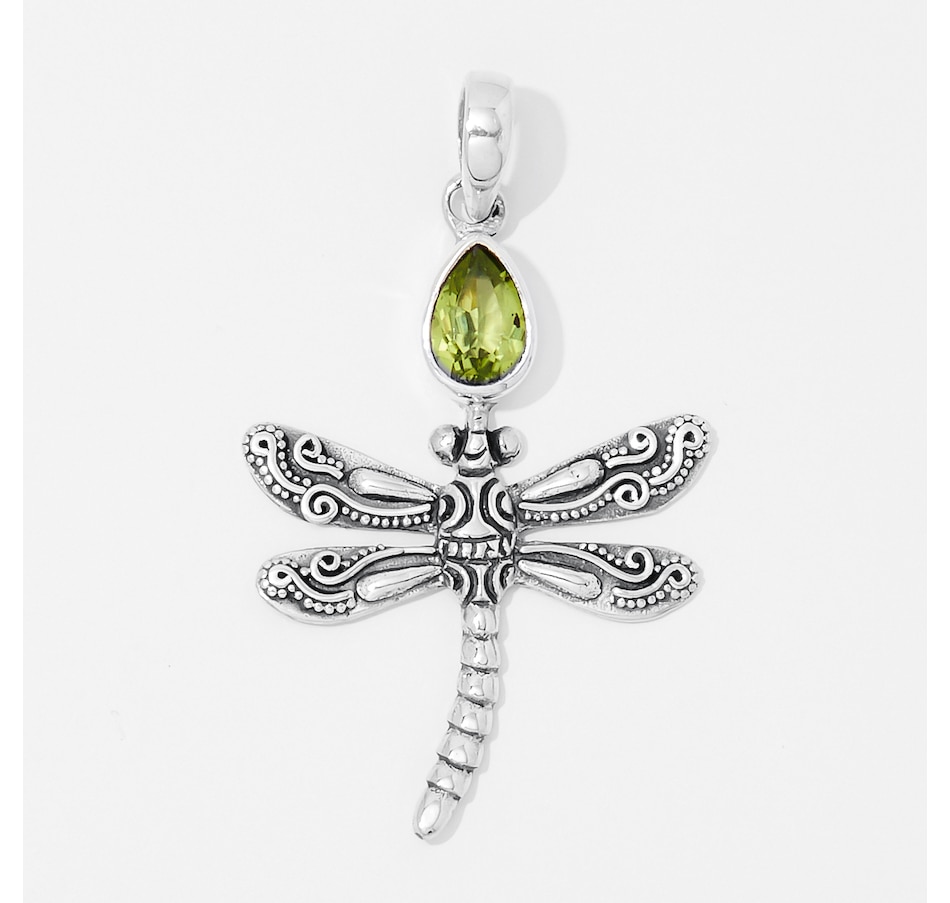 Image 252585_PER.jpg, Product 252-585 / Price $39.88, Samuel B. Collection Sterling Silver Gemstone Dragonfly Pendant from Samuel B. Collection on TSC.ca's Jewellery department