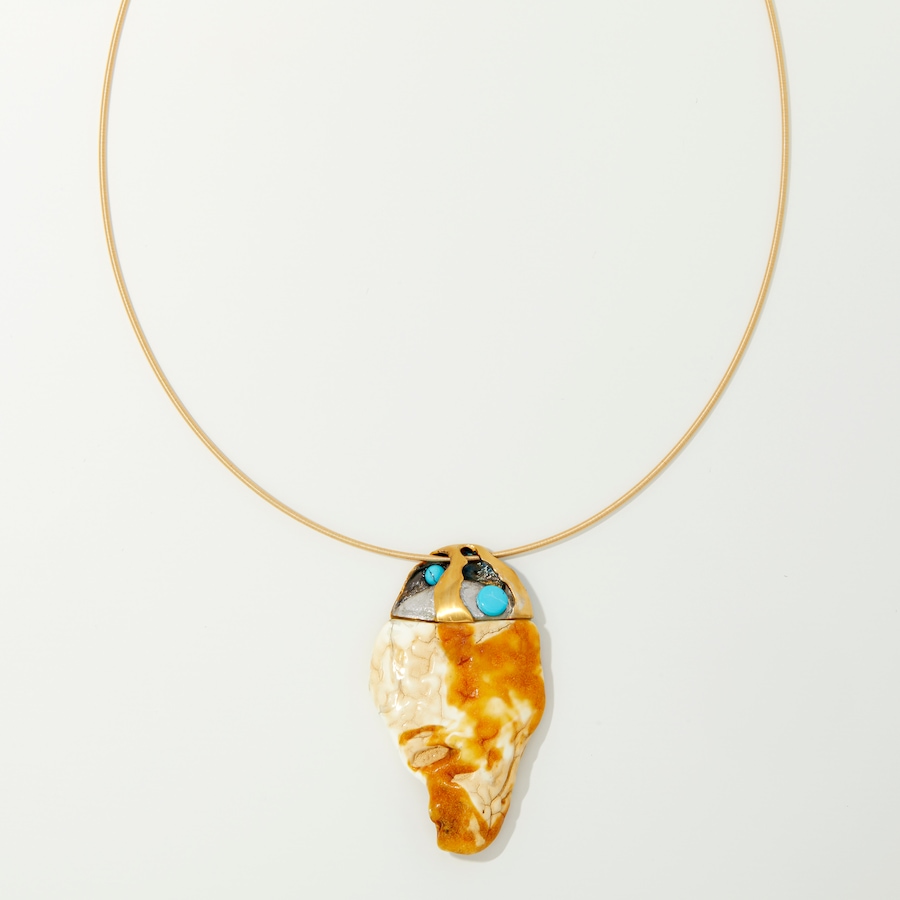 Image 252606.jpg, Product 252-606 / Price $749.99, Amber Extraordinaire Artisan Collection Sterling Silver Yellow Gold Plate Raw Butter Amber Necklace from Amber Extraordinaire on TSC.ca's Jewellery department