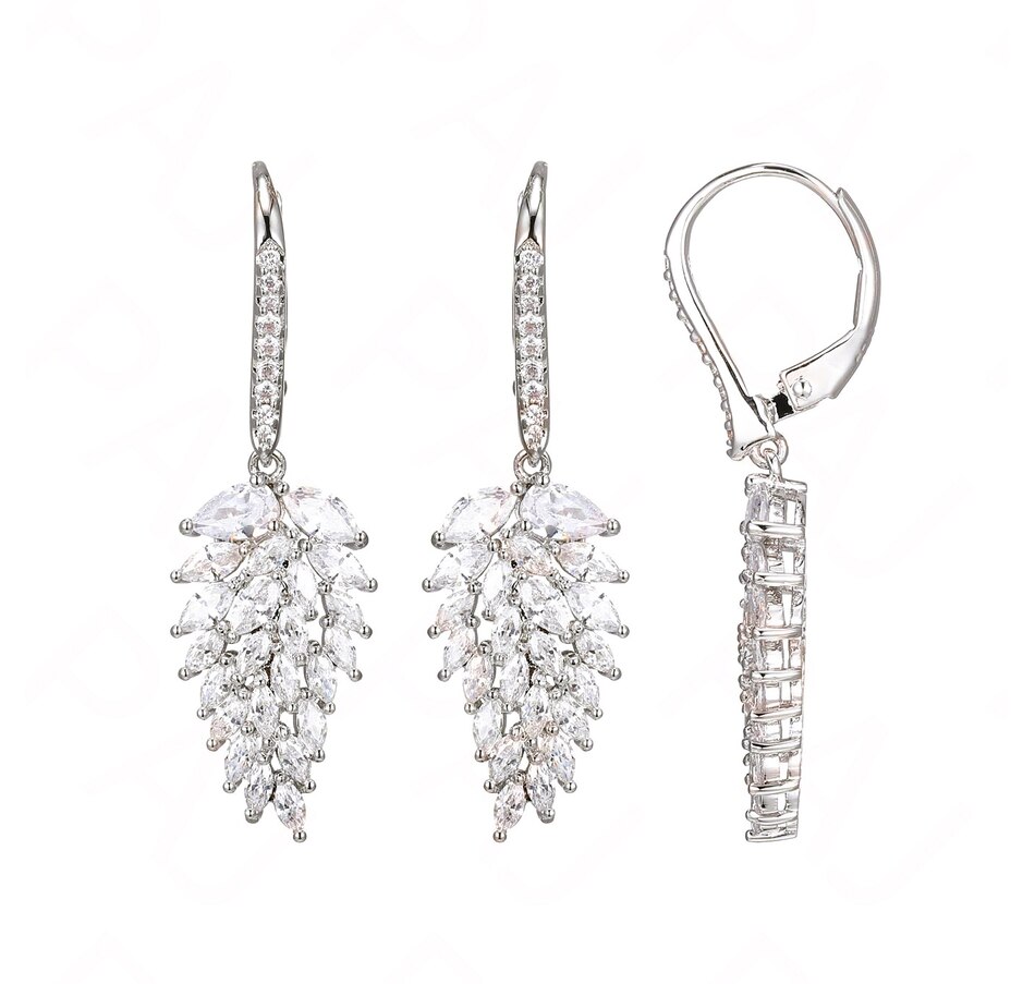 Image 252679.jpg, Product 252-679 / Price $149.99, Diamonelle Sterling Silver Multi Shape Diamonelle Angel Wing Dangle Earrings from Diamonelle on TSC.ca's Jewellery department
