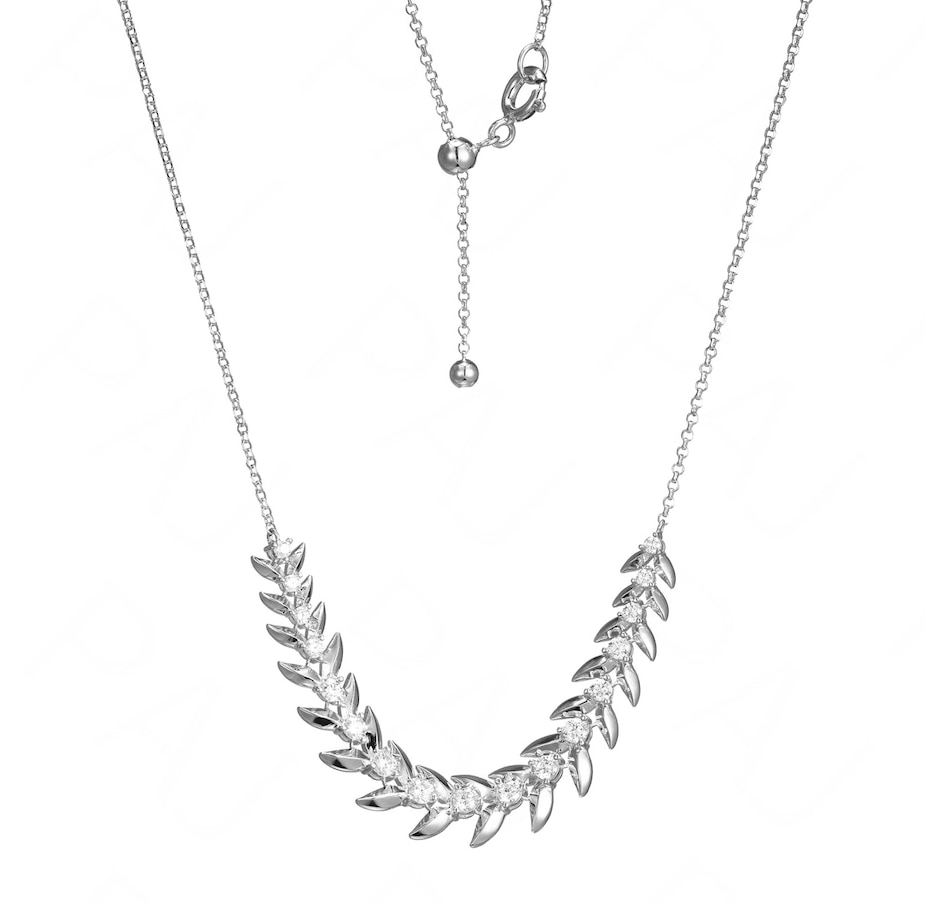 Image 252680.jpg, Product 252-680 / Price $79.33, Diamonelle Sterling Silver Diamonelle Wreath Necklace from Diamonelle on TSC.ca's Jewellery department