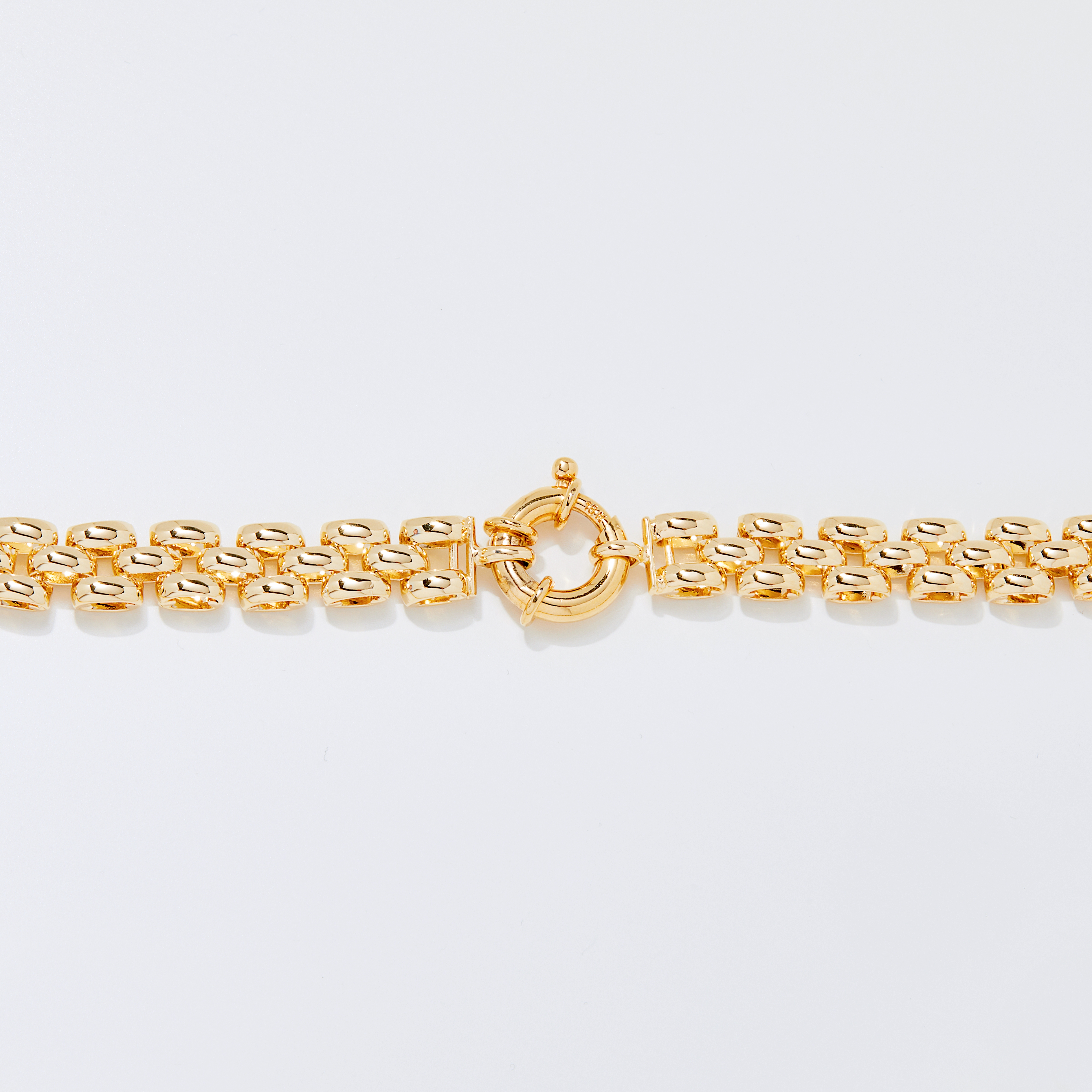 Bronzoro 18K Yellow Gold Plated Three Row Pantera Necklace - TSC.ca