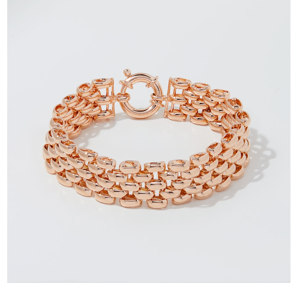 Image 252749_RSGP.jpg, Product 252-749 / Price $119.99, Bronzoro 18K Gold Plated Five Row Pantera Bracelet from Bronzoro on TSC.ca's Jewellery department