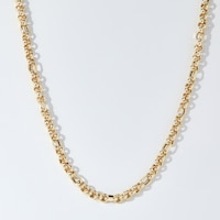 Stefano Oro 14K Yellow Gold Figaro Rolo Necklace