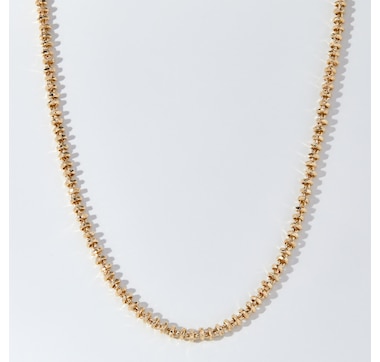 Stefano Oro 14K Yellow Gold Diamond Cut Abbracci Necklace