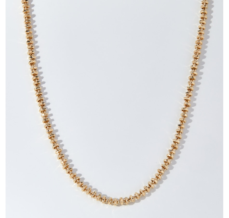 Image 252791.jpg, Product 252-791 / Price $1,699.33, Stefano Oro 14K Yellow Gold Diamond Cut Abbracci Necklace from Stefano Oro on TSC.ca's Jewellery department